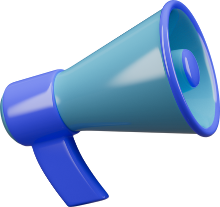 3d Element Megaphone Icon 3d Render Illustration